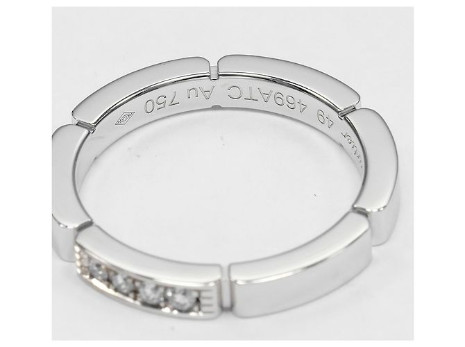 Anello Maillon Panthère in oro bianco 18K Cartier - vista 4