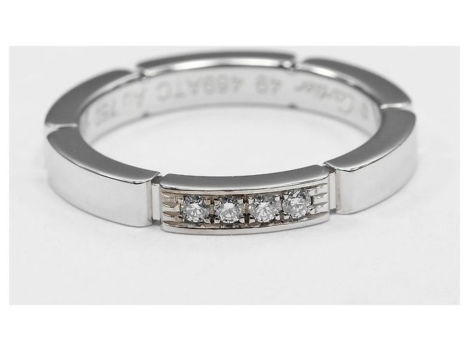 Anello Maillon Panthère in oro bianco 18K Cartier - vista 6