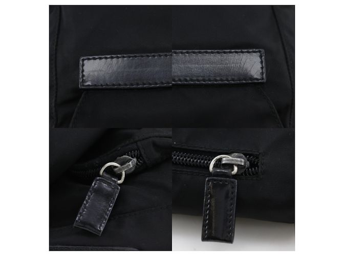 Prada Nylon Schultertasche Schwarz - Ansicht 12