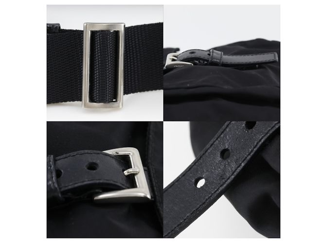Prada Nylon Schultertasche Schwarz - Ansicht 13