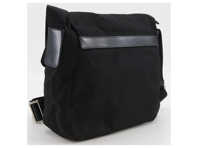 Prada Nylon Schultertasche Schwarz - Ansicht 3