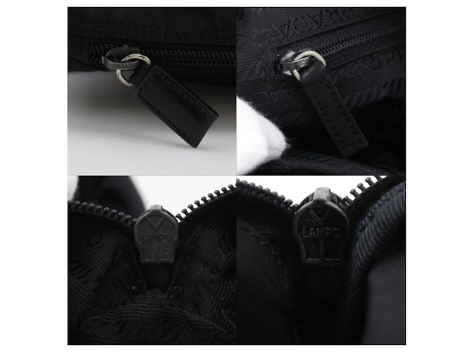 Prada Nylon Schultertasche Schwarz - Ansicht 9