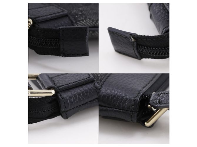 Borsa a Spalla Gucci GG Canvas Nera Nero - vista 16