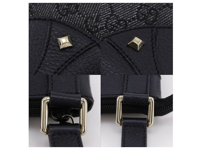 Borsa a Spalla Gucci GG Canvas Nera Nero - vista 17