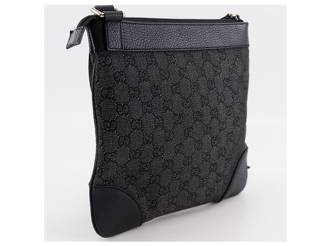 Borsa a Spalla Gucci GG Canvas Nera Nero - vista 3