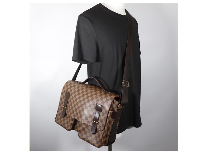 Borsa a Spalla Louis Vuitton Broadway N42270 Marrone - vista 20