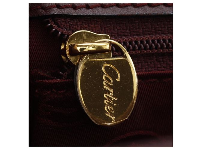 Borsa Cartier Must Line Rosso Bordò - vista 17