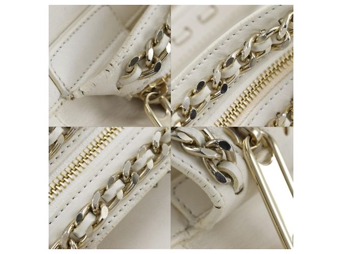 Borsa a mano in pelle bianca Jimmy Choo Bianco - vista 12