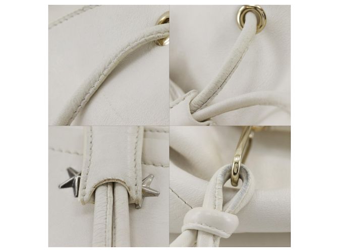 Borsa a mano in pelle bianca Jimmy Choo Bianco - vista 15