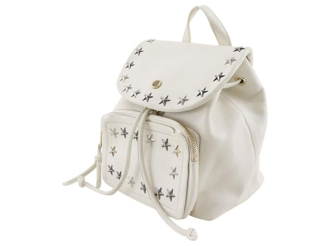 Borsa a mano in pelle bianca Jimmy Choo Bianco - vista 2