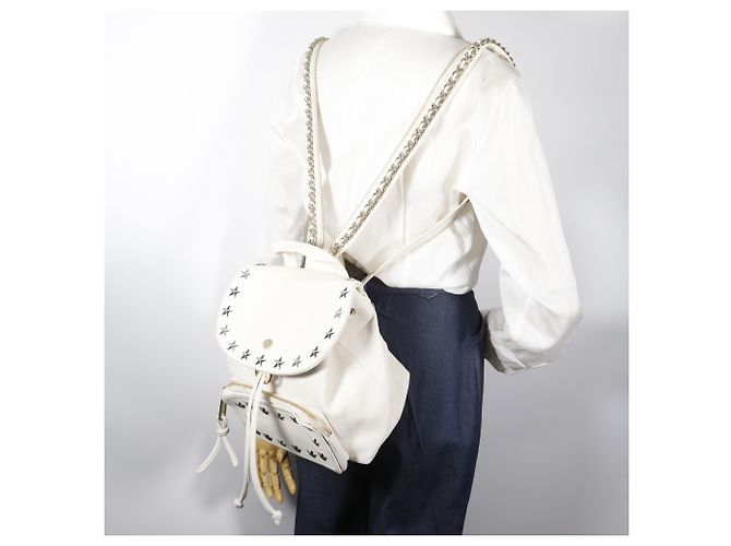 Borsa a mano in pelle bianca Jimmy Choo Bianco - vista 20