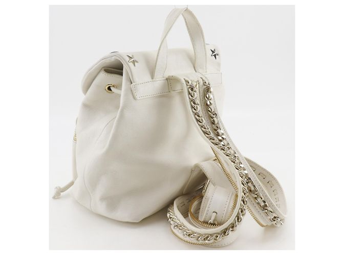Borsa a mano in pelle bianca Jimmy Choo Bianco - vista 3