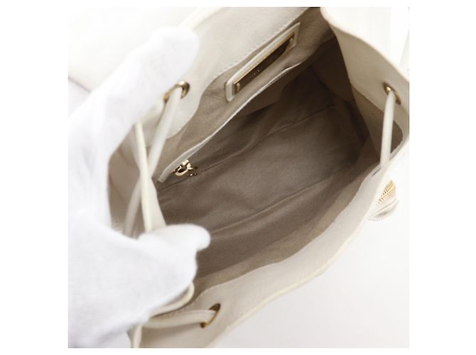 Borsa a mano in pelle bianca Jimmy Choo Bianco - vista 6