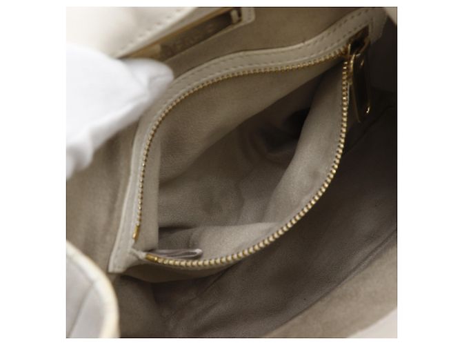 Borsa a mano in pelle bianca Jimmy Choo Bianco - vista 7
