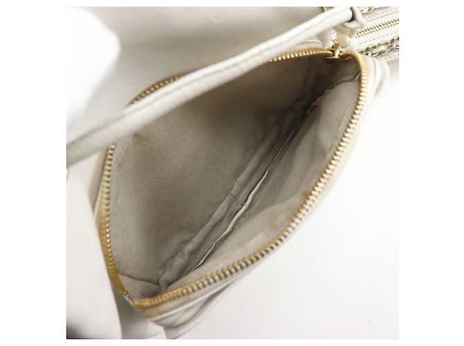 Borsa a mano in pelle bianca Jimmy Choo Bianco - vista 8