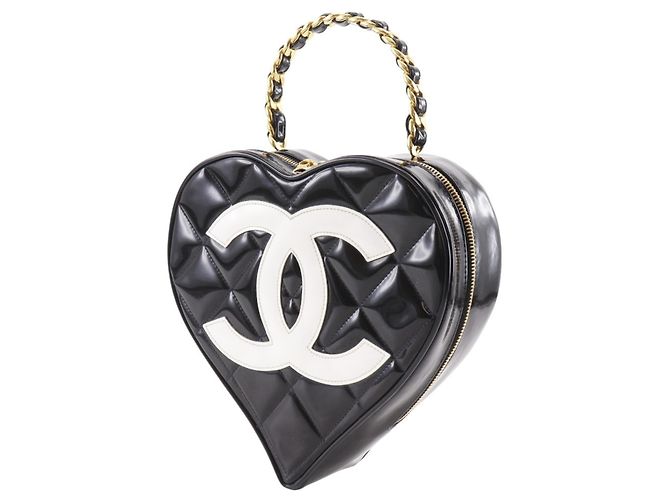 Borsa Vanity Chanel Heart Nero - vista 2