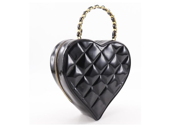 Borsa Vanity Chanel Heart Nero - vista 3