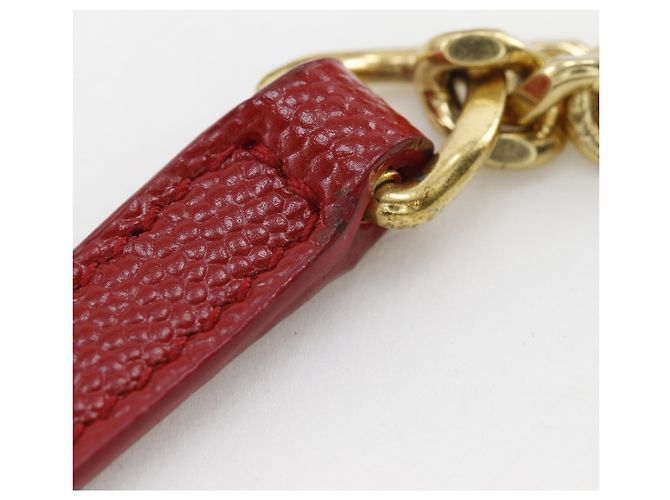 Borsa a tracolla in pelle rossa Yves Saint Laurent Rosso - vista 15