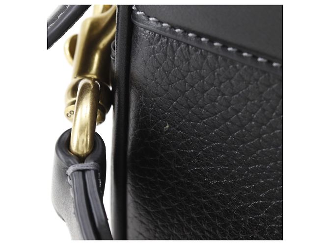 Borsa a tracolla Coach CC386 in pelle nera Nero - vista 12