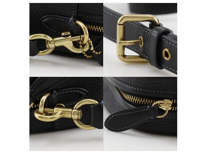 Borsa a tracolla Coach CC386 in pelle nera Nero - vista 13