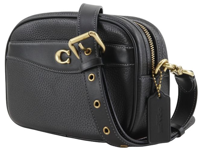 Borsa a tracolla Coach CC386 in pelle nera Nero - vista 2