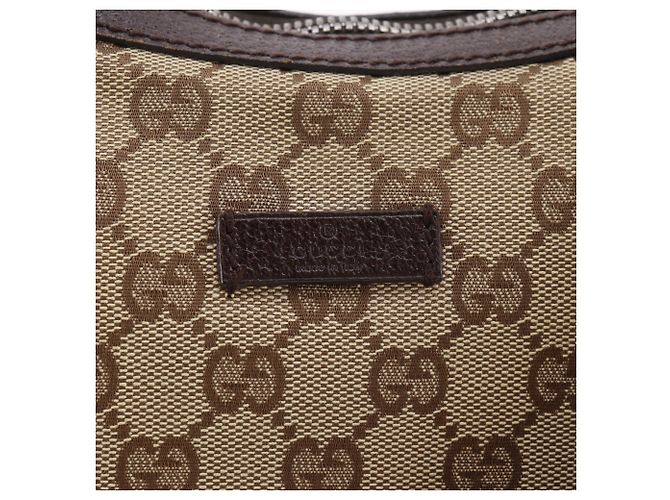 Borsa a tracolla Gucci in tela GG marrone - vista 10