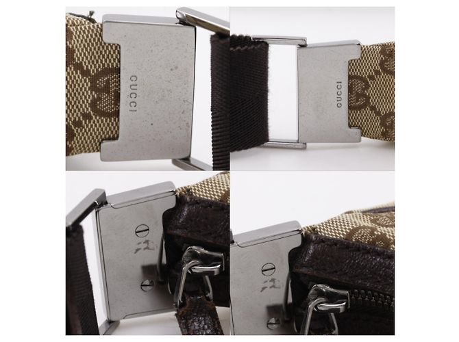 Borsa a tracolla Gucci in tela GG marrone - vista 13