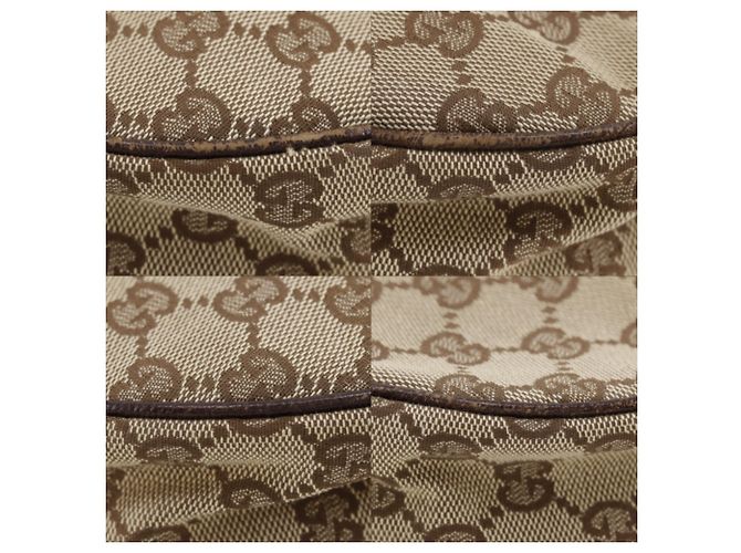 Borsa a tracolla Gucci in tela GG marrone - vista 4