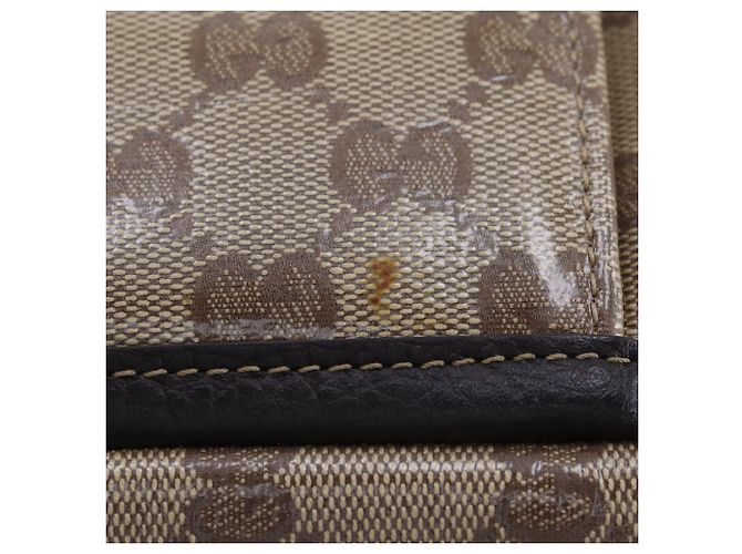 Borsa Tote Gucci GG Crystal Marrone - vista 11