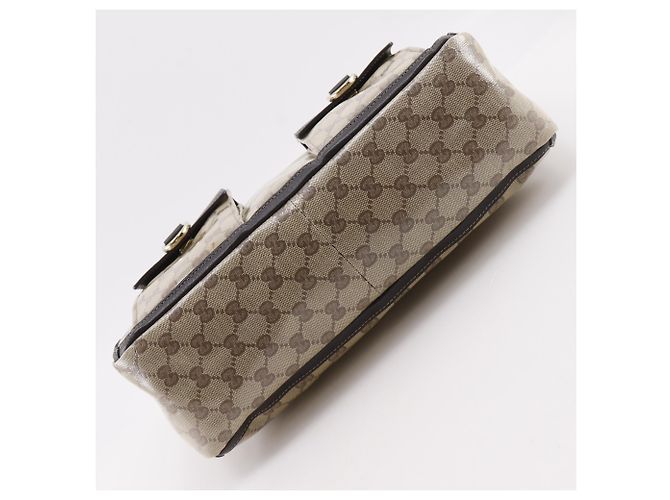 Borsa Tote Gucci GG Crystal Marrone - vista 14