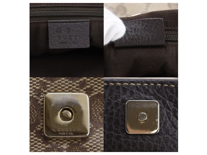 Borsa Tote Gucci GG Crystal Marrone - vista 17