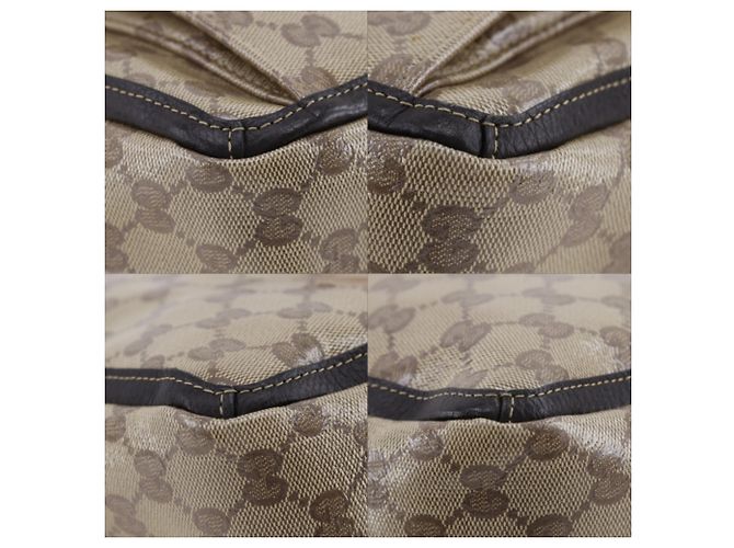 Borsa Tote Gucci GG Crystal Marrone - vista 4