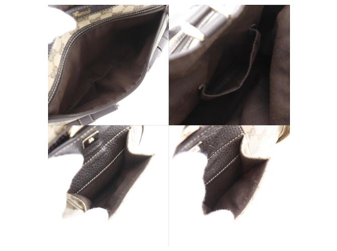 Borsa Tote Gucci GG Crystal Marrone - vista 8