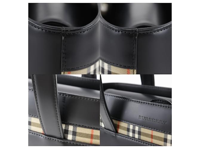 Borsa Burberry Nova Check Nero - vista 11