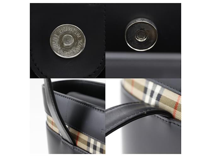 Borsa Burberry Nova Check Nero - vista 12