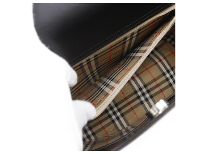 Borsa Burberry Nova Check Nero - vista 7