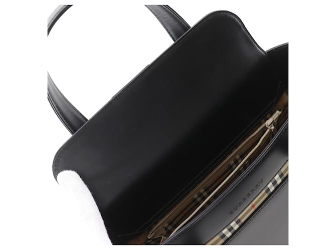 Borsa Burberry Nova Check Nero - vista 8