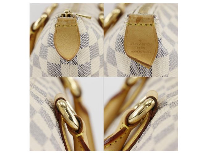 Borsa Tote Louis Vuitton Saleya MM Bianco - vista 15
