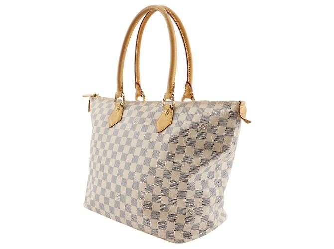 Borsa Tote Louis Vuitton Saleya MM Bianco - vista 2