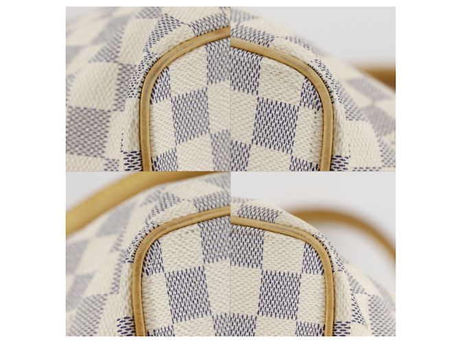 Borsa Tote Louis Vuitton Saleya MM Bianco - vista 4