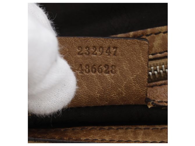 Gucci Bamboo Bar Tragetasche Braun - Ansicht 14