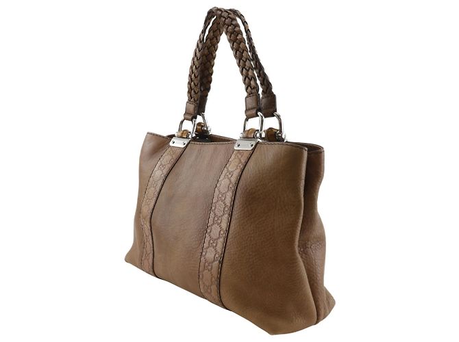 Gucci Bamboo Bar Tragetasche Braun - Ansicht 2