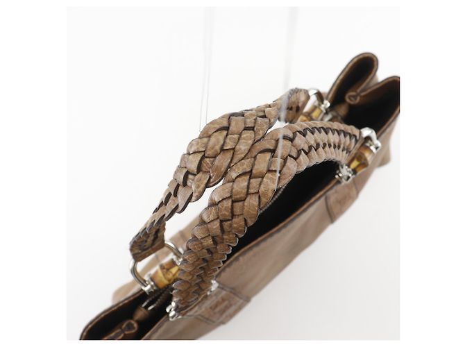 Gucci Bamboo Bar Tragetasche Braun - Ansicht 5