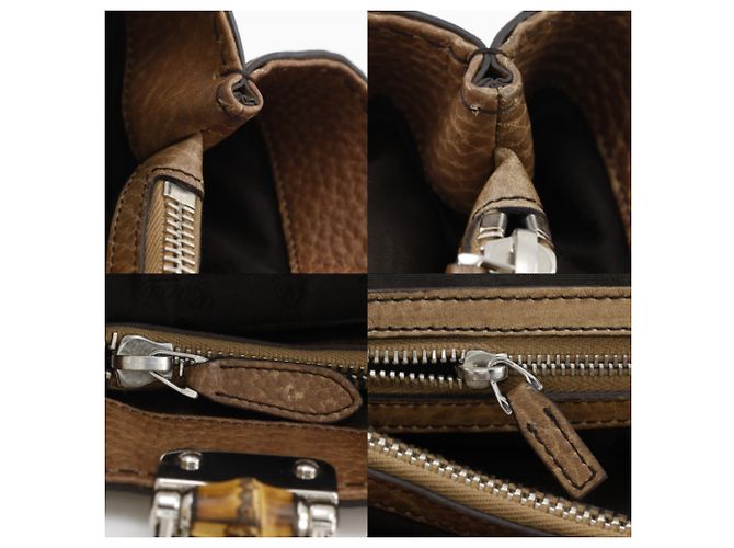 Gucci Bamboo Bar Tragetasche Braun - Ansicht 9