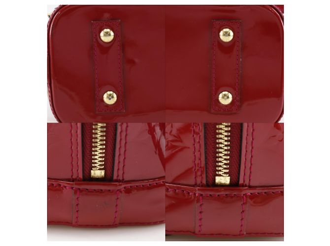 Borsa Louis Vuitton Alma BB Rosso - vista 10