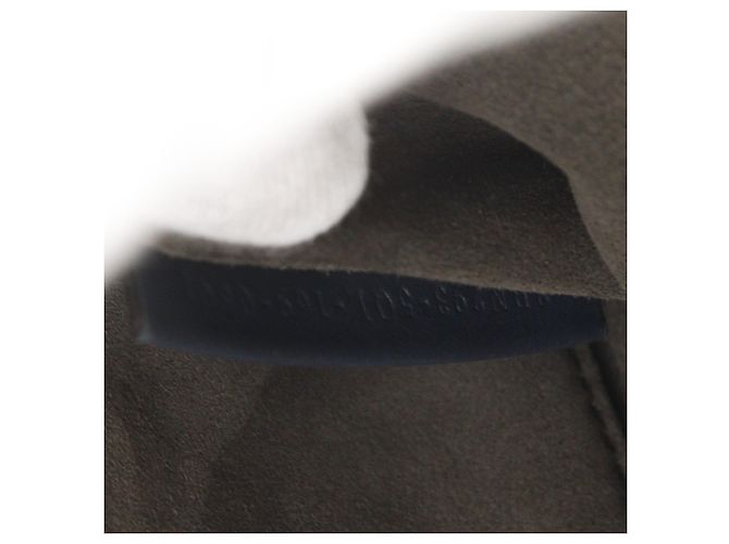 Borsa Fendi Dotcom in pelle blu navy - vista 12