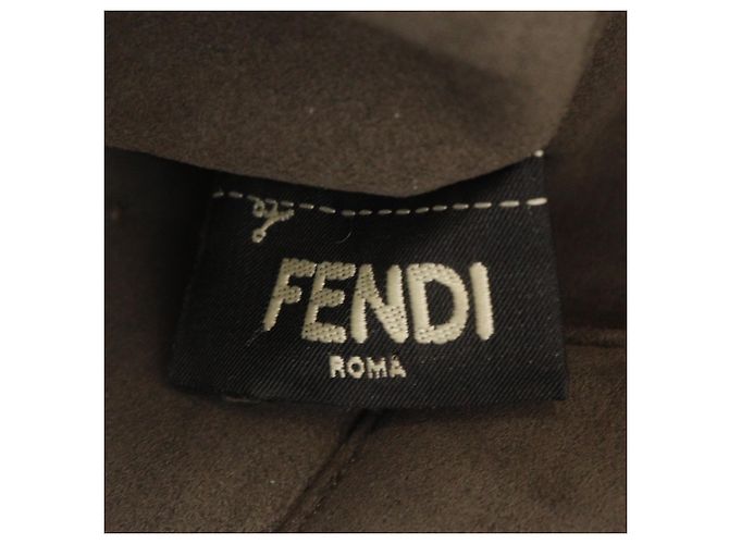 Borsa Fendi Dotcom in pelle blu navy - vista 13