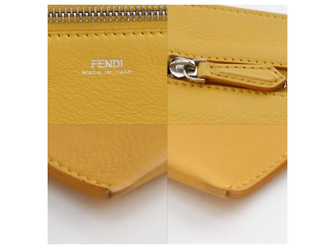 Borsa Fendi Dotcom in pelle blu navy - vista 18