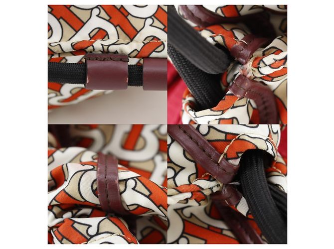 Mochila Burberry TB Monogram Nylon Naranja - vista 12