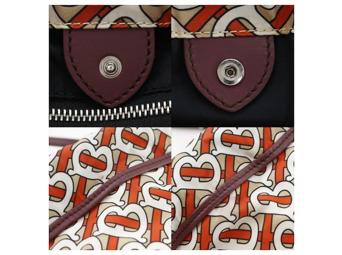 Mochila Burberry TB Monogram Nylon Naranja - vista 13